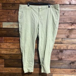 Pale Green Jeans